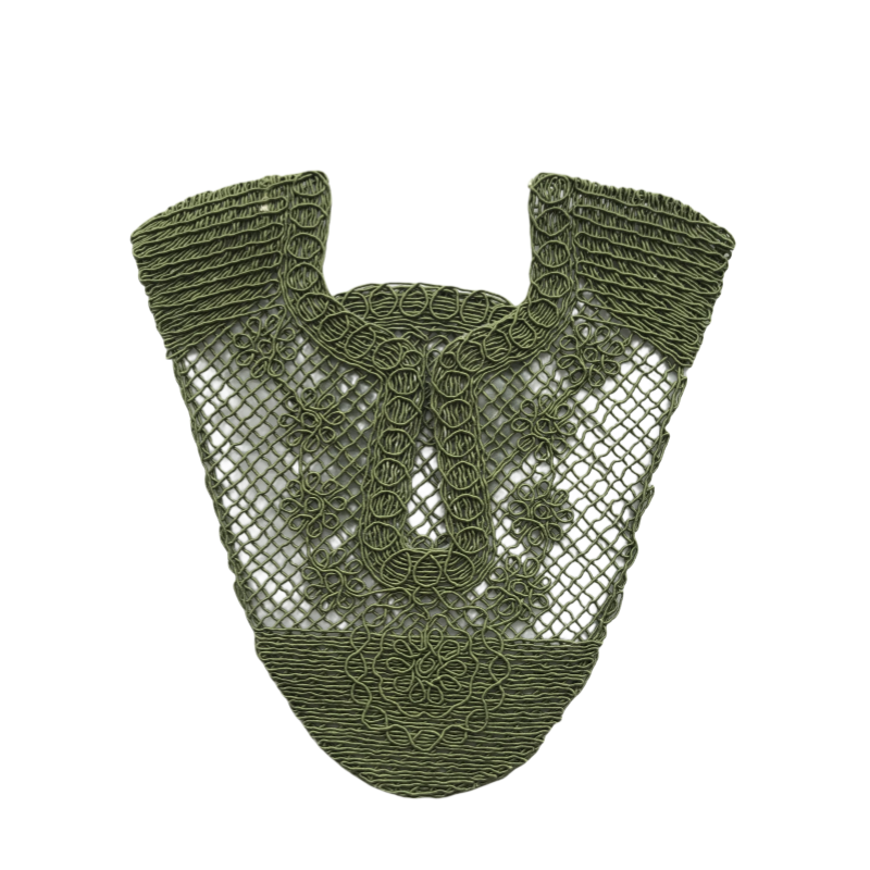Customized new upper accessories raffia woven rope embroidery women sandals upper semi-finished jewelry wholesale processing