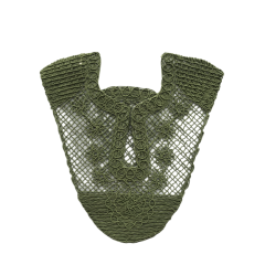 Customized new upper accessories raffia woven rope embroidery women sandals upper semi-finished jewelry wholesale processing
