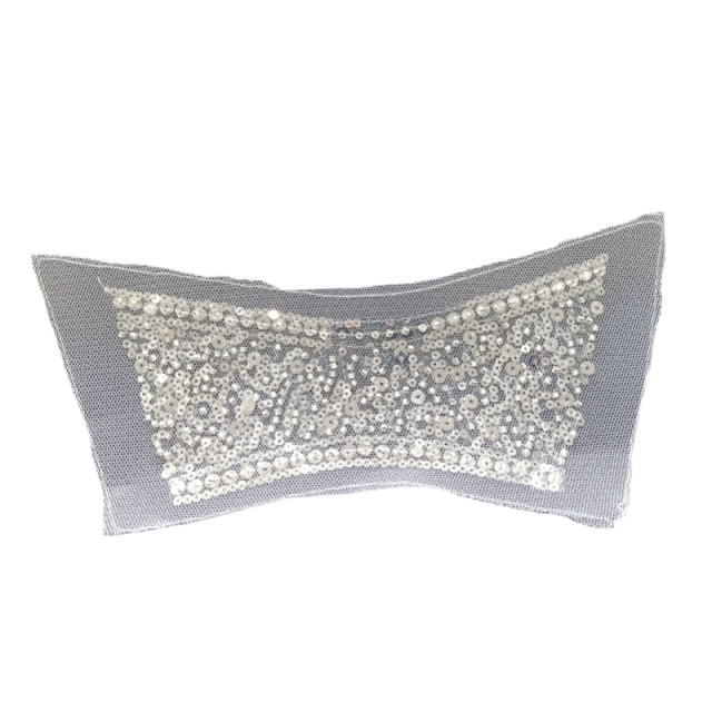 Customized cross-border new upper accessories sequins flat embroidery embroidery rope embroidery women sandals upper semi-finished jewelry mesh