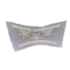 Customized cross-border new upper accessories sequins flat embroidery embroidery rope embroidery women sandals upper semi-finished jewelry mesh