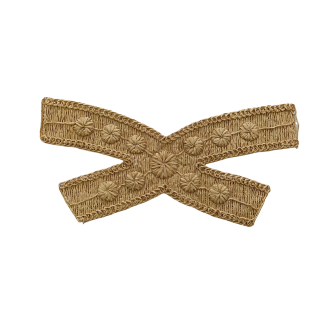 Customized new vamp accessories raffia woven rope embroidery women sandals upper semi-finished jewelry wholesale processing customized new vamp accessories raffia woven rope embroidery women sandals upper semi-finished jewelry wholesale processing