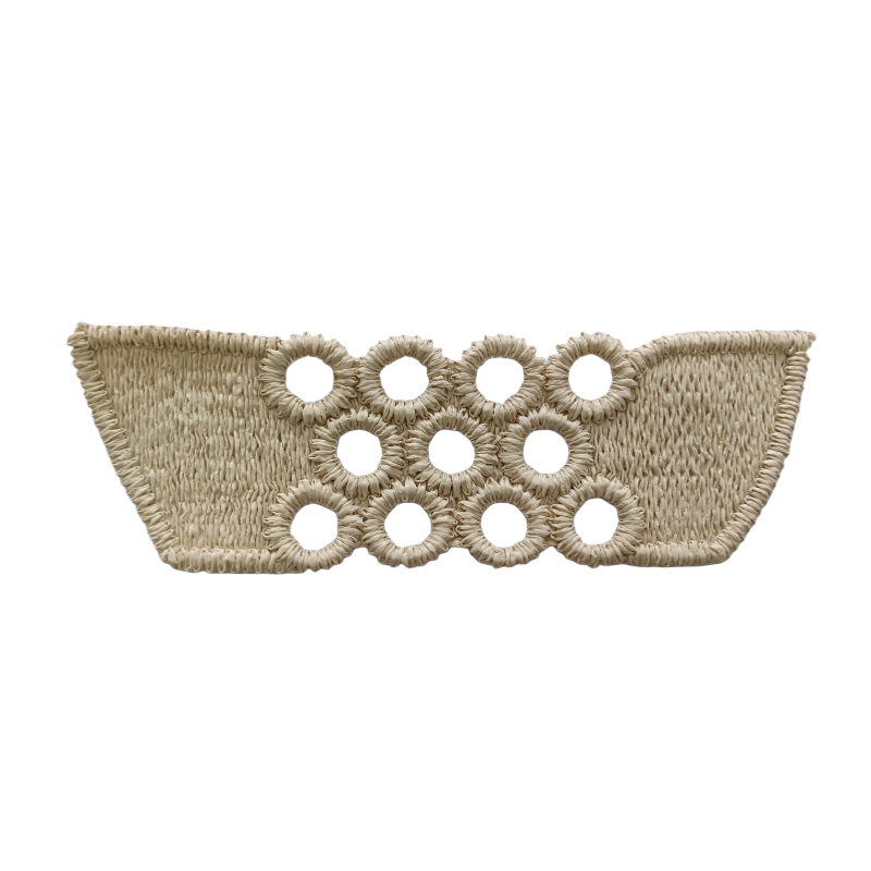 Customized new upper accessories raffia woven rope embroidery women sandals upper semi-finished jewelry wholesale processing