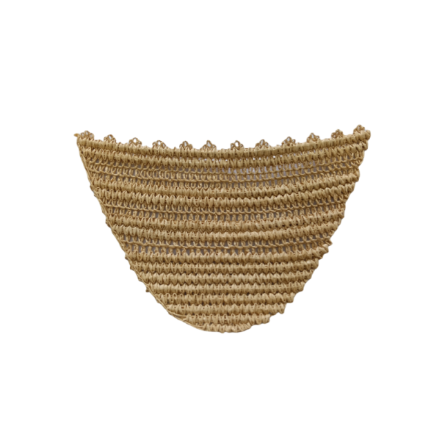 Customized new upper accessories raffia woven rope embroidery women sandals upper semi-finished jewelry wholesale processing