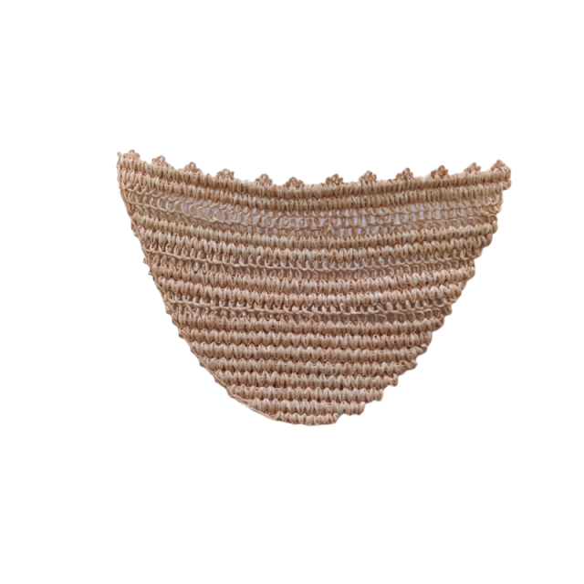 Customized new upper accessories raffia woven rope embroidery women sandals upper semi-finished jewelry wholesale processing