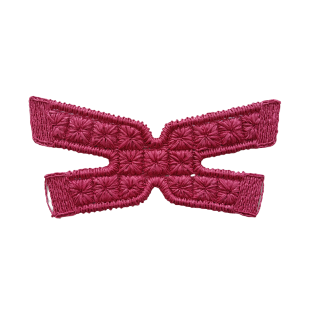 Customized new upper accessories raffia woven rope embroidery women sandals upper semi-finished jewelry wholesale processing