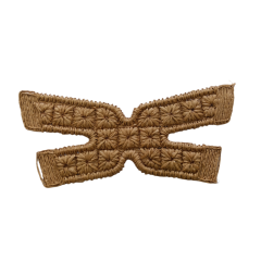 Customized new upper accessories raffia woven rope embroidery women sandals upper semi-finished jewelry wholesale processing