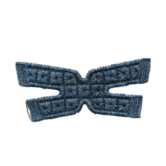 Customized new upper accessories raffia woven rope embroidery women sandals upper semi-finished jewelry wholesale processing