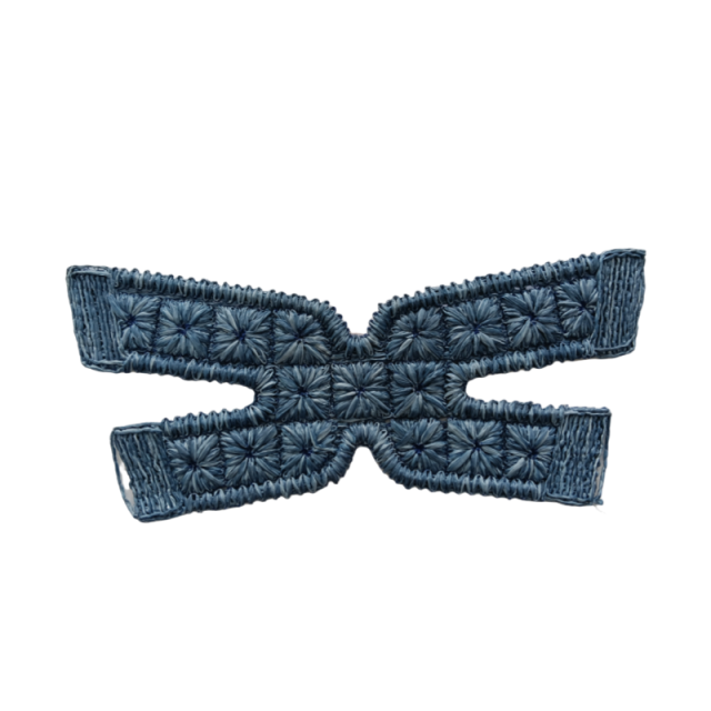 Customized new upper accessories raffia woven rope embroidery women sandals upper semi-finished jewelry wholesale processing