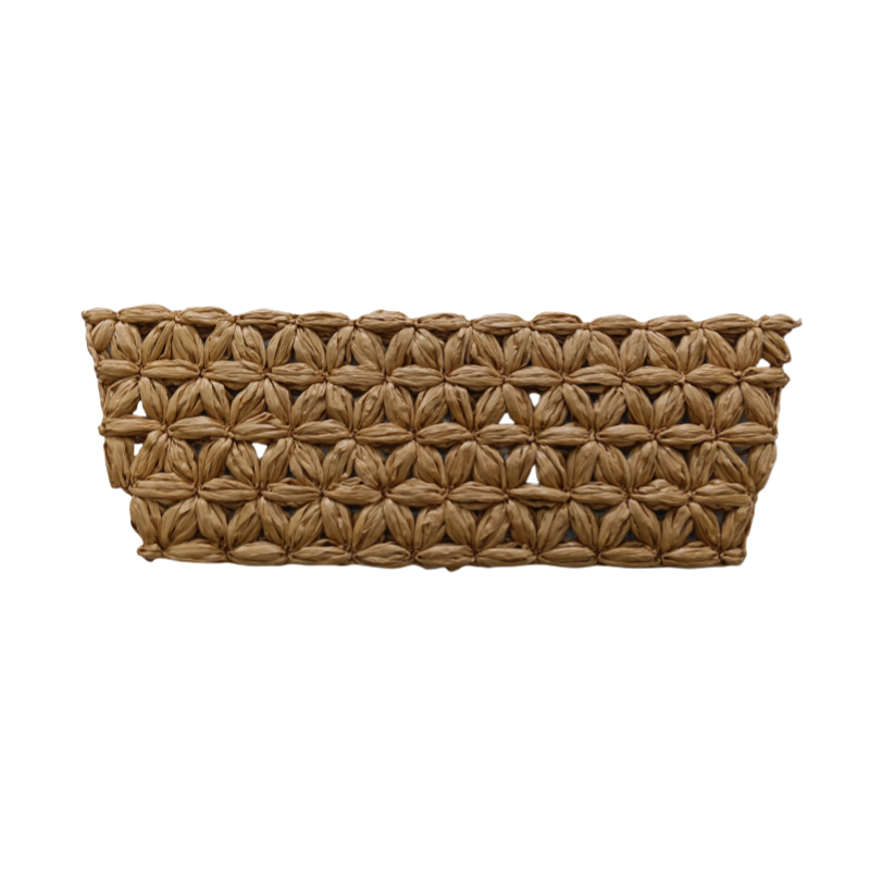 Customized new upper accessories raffia woven rope embroidery women sandals upper semi-finished jewelry wholesale processing