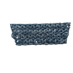 Customized new upper accessories raffia woven rope embroidery women sandals upper semi-finished jewelry wholesale processing