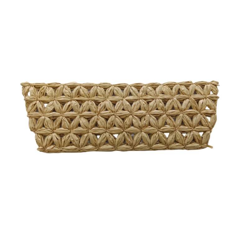 Customized new upper accessories raffia woven rope embroidery women sandals upper semi-finished jewelry wholesale processing