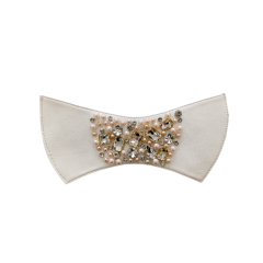 Customized new woven uppers hatpin uppers handmade beaded uppers for sample processing