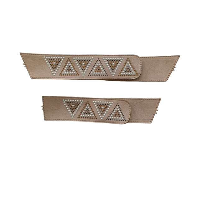 Customized new woven uppers hatpin uppers handmade beaded uppers for sample processing