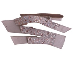 Customized vamps semi-finished shoes materials new laser hot diamond sandals slippers jewelry children's shoes accessories to sample processing