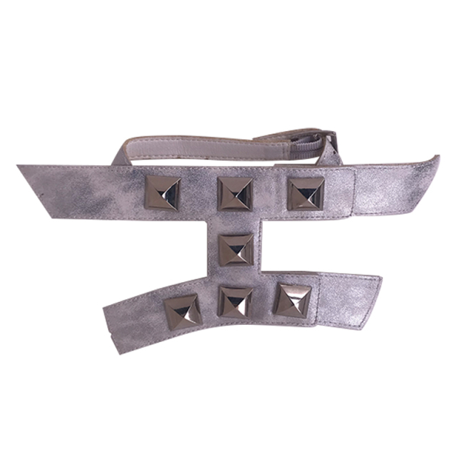 Customized vamps semi-finished shoes PU sandals gold tower nail buckle slippers jewelry children's shoes accessories to sample processing