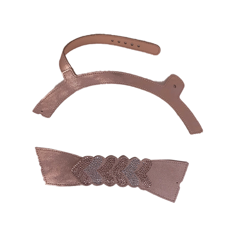 Customized uppers semi-finished shoes material PU flannel laser hot drilling sandals slippers jewelry children's shoes accessories to sample processing