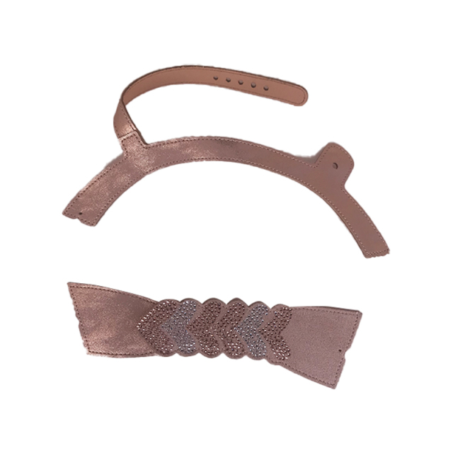 Customized uppers semi-finished shoes material PU flannel laser hot drilling sandals slippers jewelry children's shoes accessories to sample processing