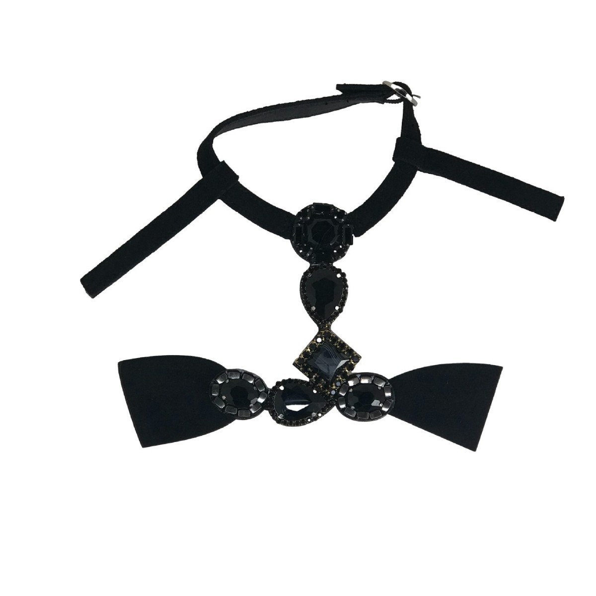 Customized vamps semi-finished shoes material flannel drilling chain paste chain resin acrylic hot drilling sandals accessories to sample processing