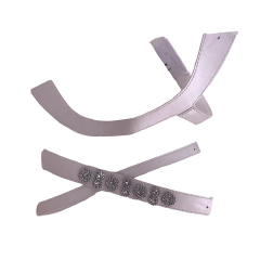 Customized vamps semi-finished shoes PU hardware drill buckle bead sandals slippers jewelry children's shoes accessories to sample processing