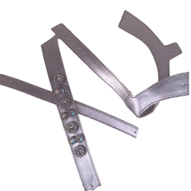 Customized vamps semi-finished shoes PU hardware drill buckle bead sandals slippers jewelry children's shoes accessories to sample processing