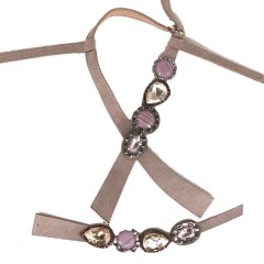 Customized vamps semi-finished shoes material flannel drilling chain paste chain resin acrylic hot drilling sandals accessories to sample processing