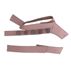 Customized vamps semi-finished shoes PU hardware drill buckle bead sandals slippers jewelry children's shoes accessories to sample processing