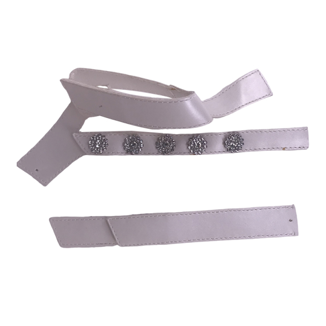 Customized vamps semi-finished shoes PU hardware drill buckle bead sandals slippers jewelry children's shoes accessories to sample processing