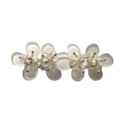 The realm of hot shoes flower handmade beading trefoil flower women's shoes children's shoes shoes flower accessories to sample processing customized customized