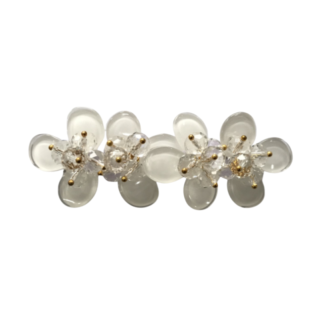 The realm of hot shoes flower handmade beading trefoil flower women's shoes children's shoes shoes flower accessories to sample processing customized customized