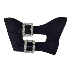 Customized shoes upper semi-finished shoes material environmental protection drill laser hot diamond sandals slippers jewelry children's shoes accessories to sample processing