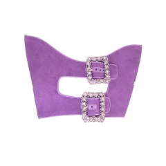 Customized shoes upper semi-finished shoes material environmental protection drill laser hot diamond sandals slippers jewelry children's shoes accessories to sample processing