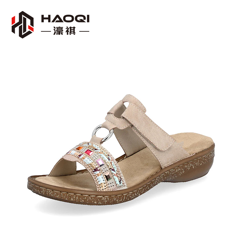 Sandalia de playa de velcro facial