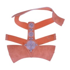 Bohemian-style  custom women's shoe upper semi-finished product upper, fashionable and classic elastic band flat wedge heel sandal upper