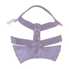 Bohemian-style  custom women's shoe upper semi-finished product upper, fashionable and classic elastic band flat wedge heel sandal upper