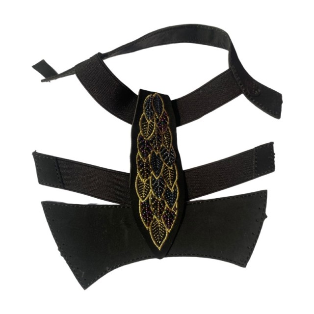 "Custom-made new hand-beaded electro-embroidered shoe uppers with Percy embroidery The Bohemian style is versatile and timeless, and can be customized in multiple colors"