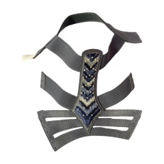 "Custom-made new hand-beaded electro-embroidered shoe uppers with Percy embroidery The Bohemian style is versatile and timeless, and can be customized in multiple colors"