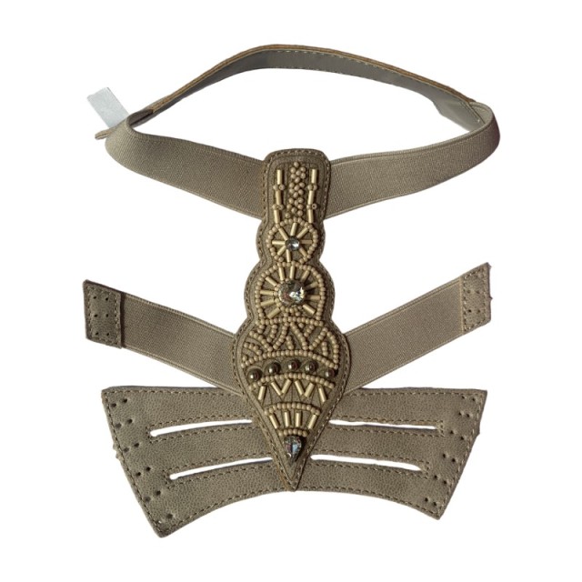 "Custom-made new hand-beaded electro-embroidered shoe uppers with Percy embroidery The Bohemian style is versatile and timeless, and can be customized in multiple colors"