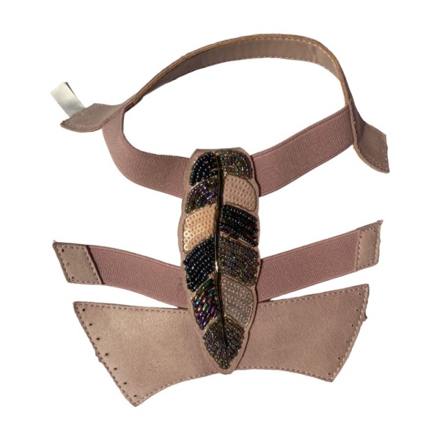 "Custom-made new  women's sandals, slippers, casual shoe uppers, handcrafted beaded sequins, accessories, shoe materials, factory direct sales"