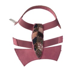 Factory direct sales and customization of cross-border hand-stitched beaded electric embroidery velvet and denim shoe uppers, semi-finished upper materials