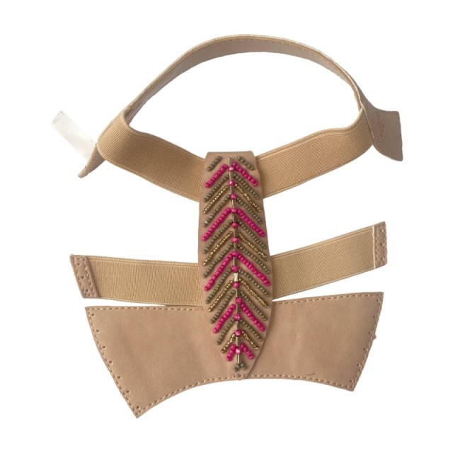 The 2025 summer new custom domestic and foreign trade semi-loop flower-beaded hollowed-out sandals have an elastic band on the outside of the upper