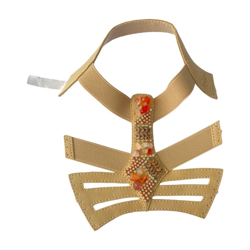 Personalizado verão novo estilo sandálias mulheres open toe boho chic frisado pedras preciosas elástico sandálias boca de peixe