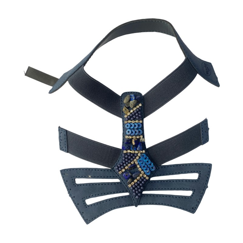 Personalizado verão novo estilo sandálias mulheres open toe boho chic frisado pedras preciosas elástico sandálias boca de peixe
