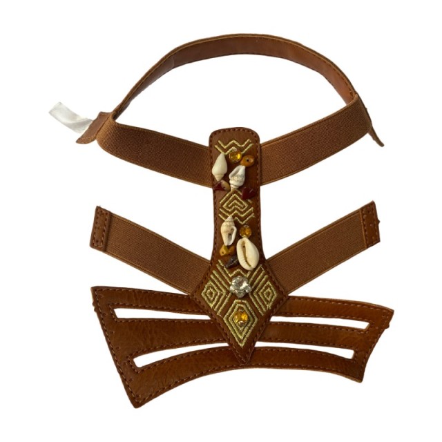 Custom-made large-sized foreign trade women's casual shoe upper, new style lace-up women's elastic band Roman sandal upper material