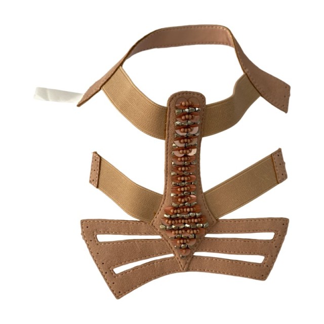 Summer 2025 new Korean-style round-toed women's Roman comfortable casual style beaded sandal upper material