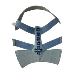 Summer 2025 new Korean-style round-toed women's Roman comfortable casual style beaded sandal upper material