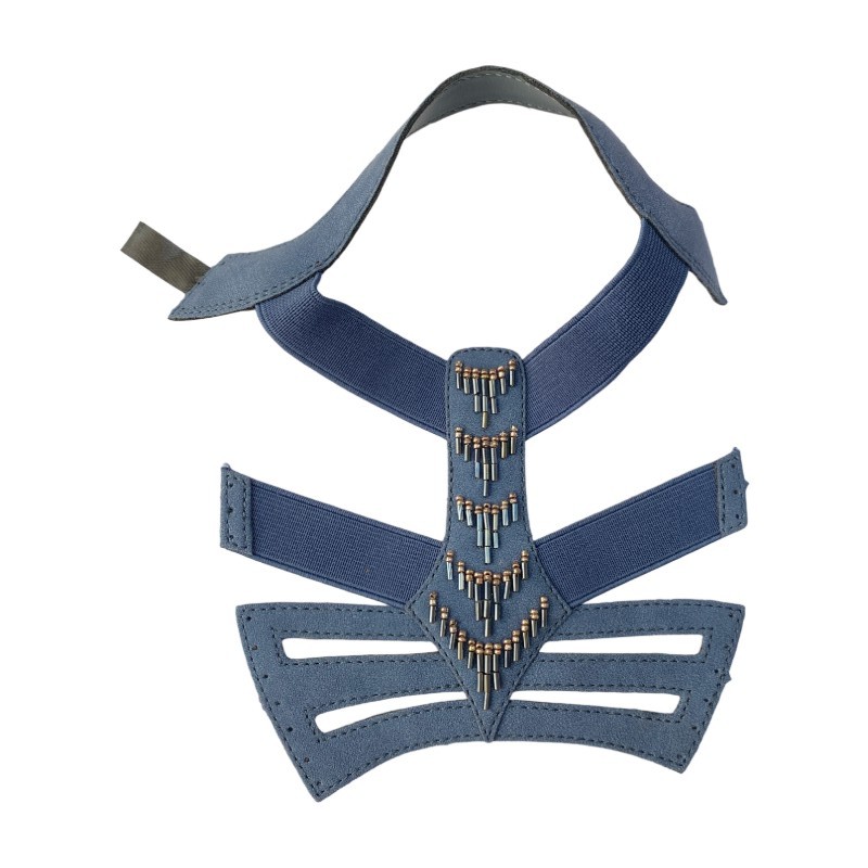 The upper and material of the 2025 summer new export open-toe casual beach bead Bohemian wedge heel flat sandals