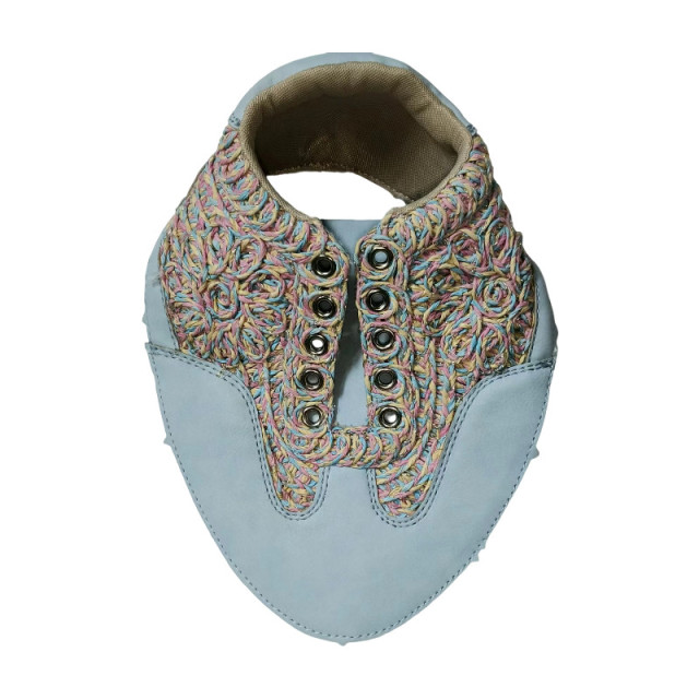 Sandale casual brodée cordon face