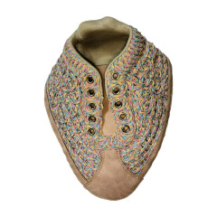 Sandale casual brodée cordon face