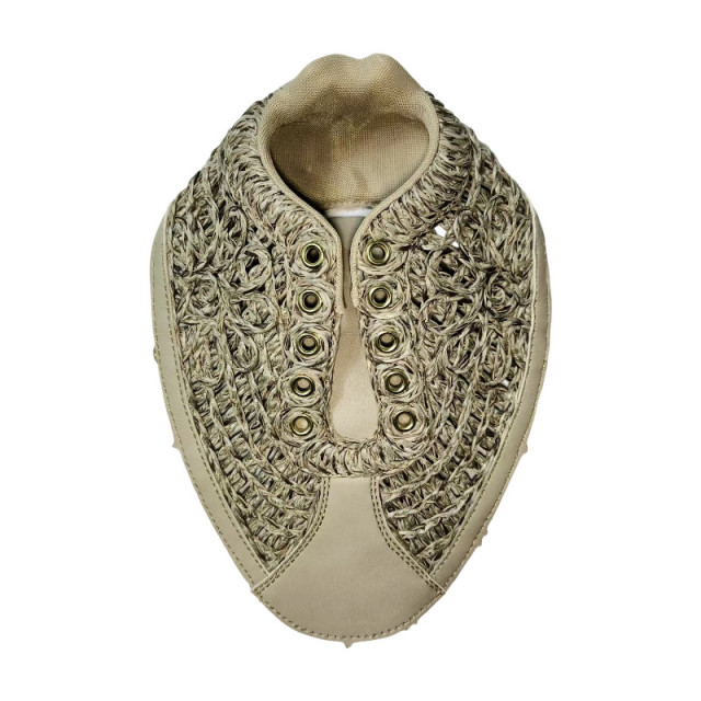 Sandale casual brodée cordon face