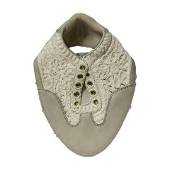 Sandale casual brodée cordon face